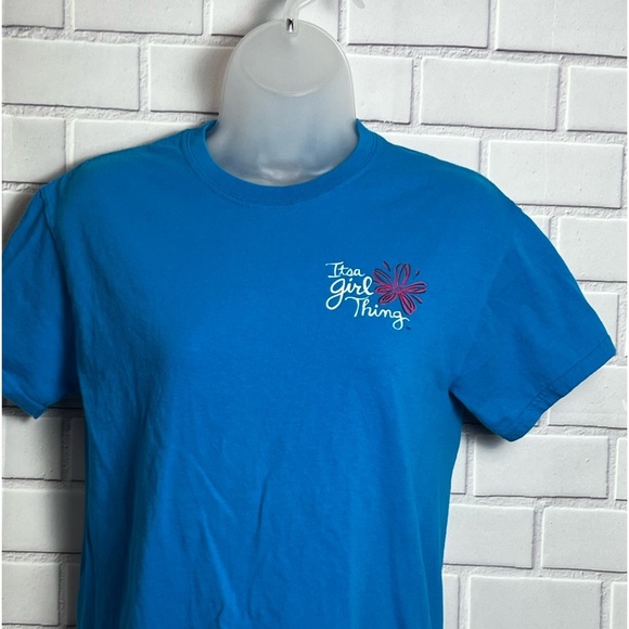 Girls short sleeve blue t-shirt /size S - Picture 6 of 8